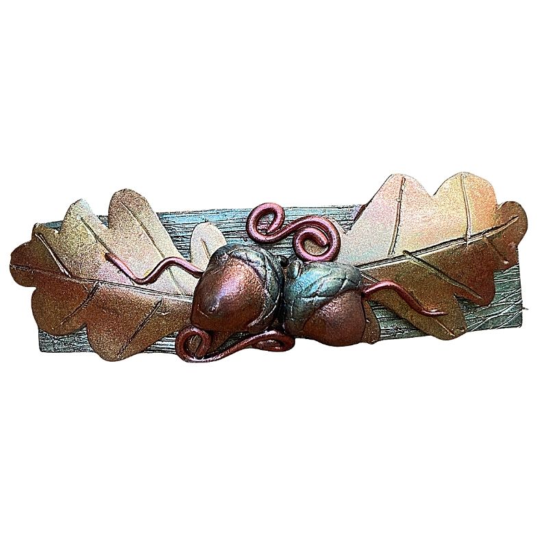 oak leaf and acorn fall hair clip