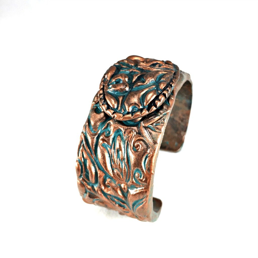 patina cuff side view