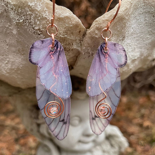 Pink Butterfly Dangle Earrings