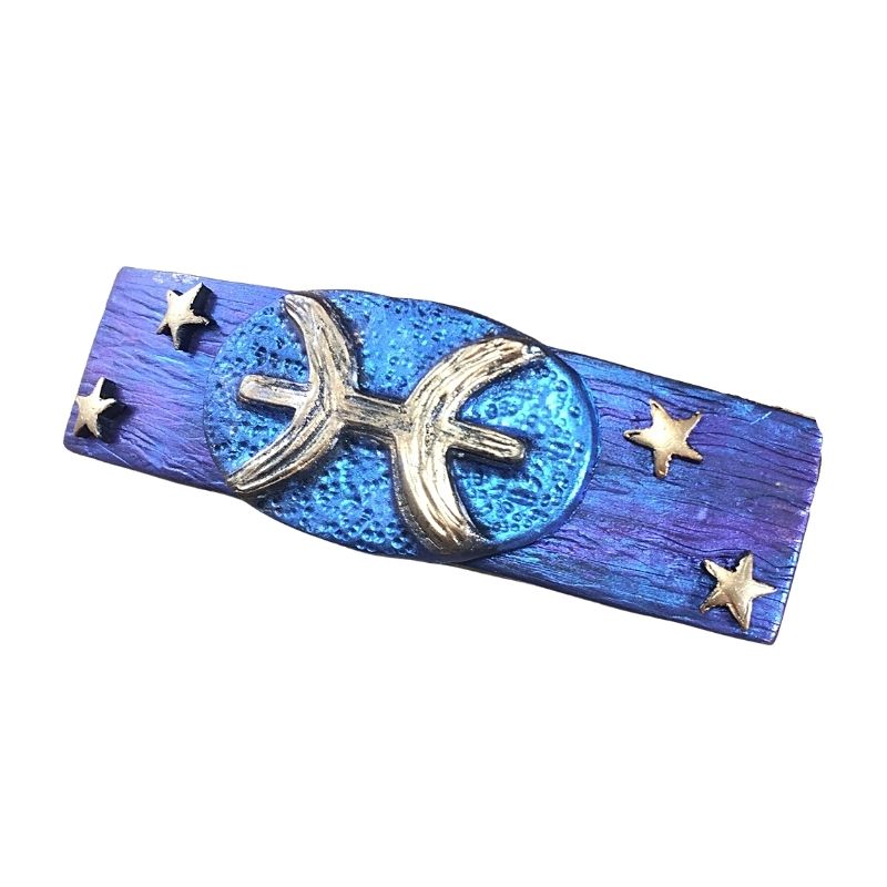 pisces two fish sign hair barrette