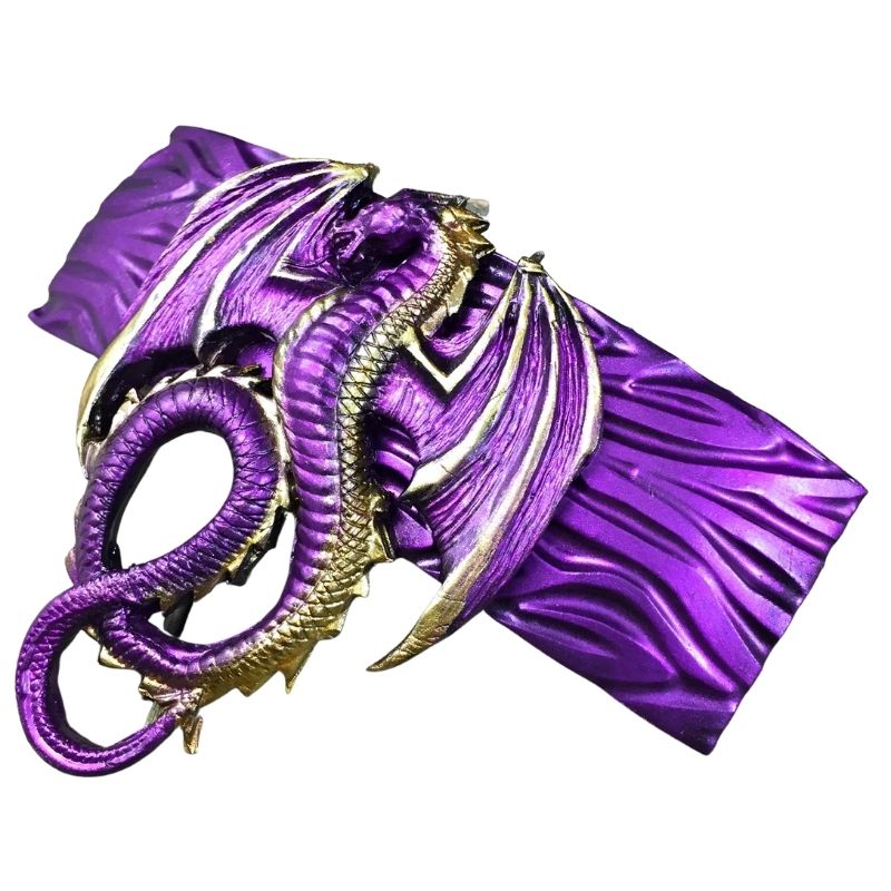 purple dragon hair clip