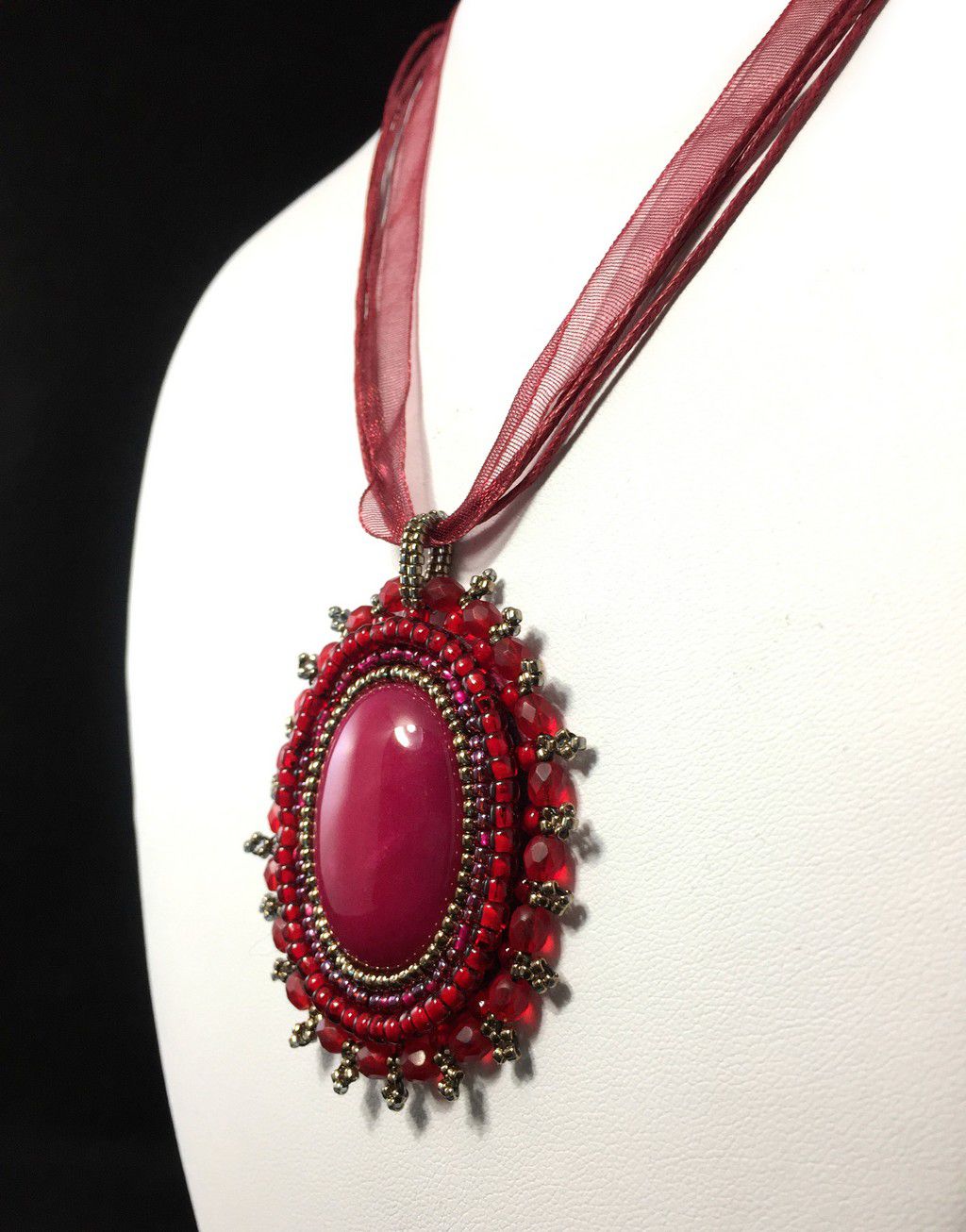 Red Victorian necklace