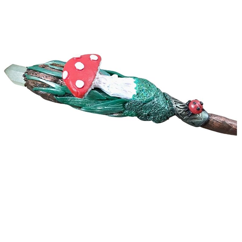 Mushroom and Ladybug wand