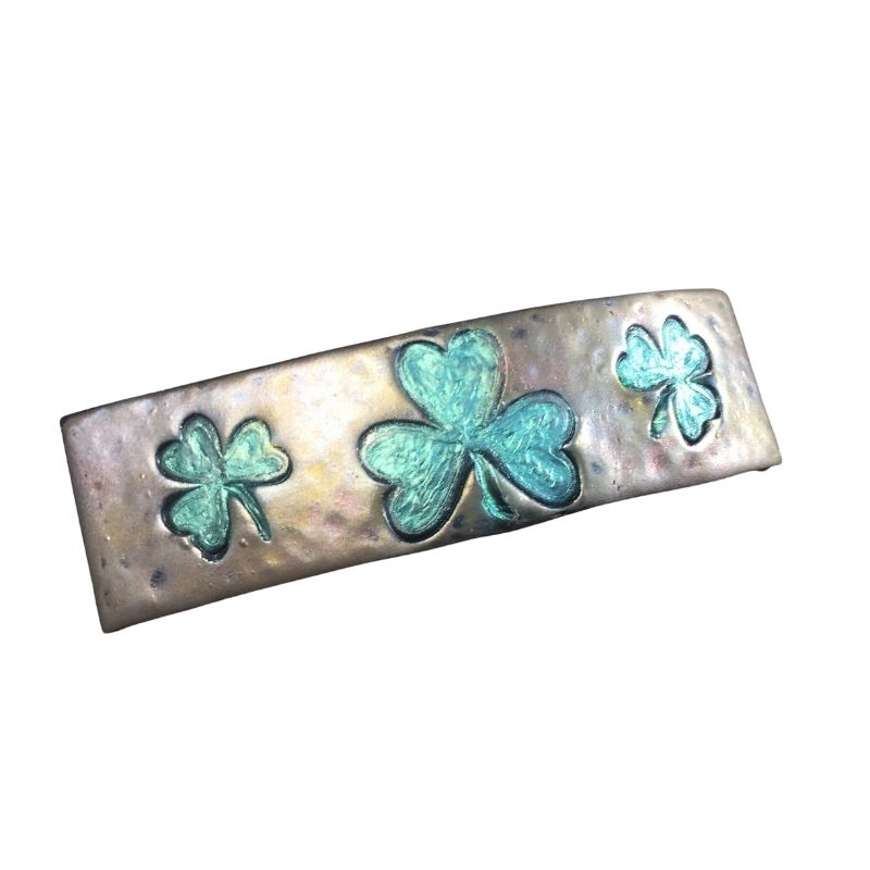 shamrock hair barrette