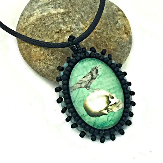 turquoise skull necklace