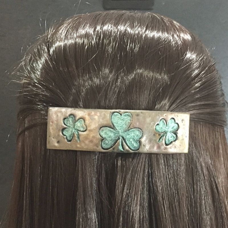 st paddys day hair barrette clip