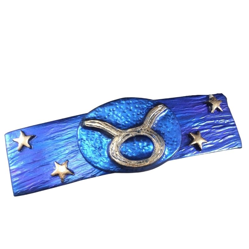 Taurus astrology hair clip