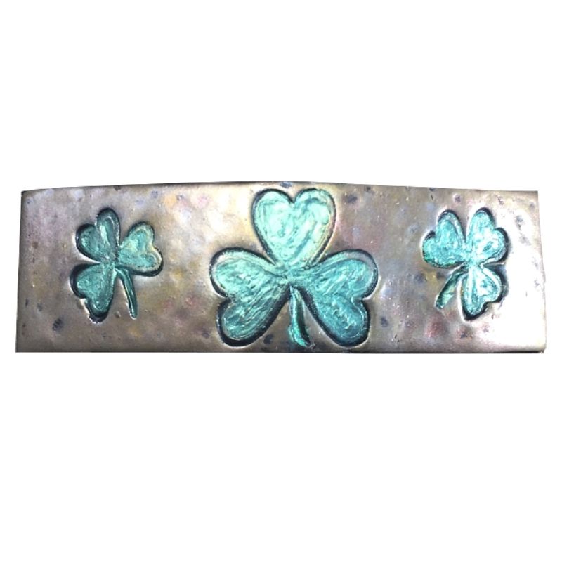 Three leaf clover hair clip