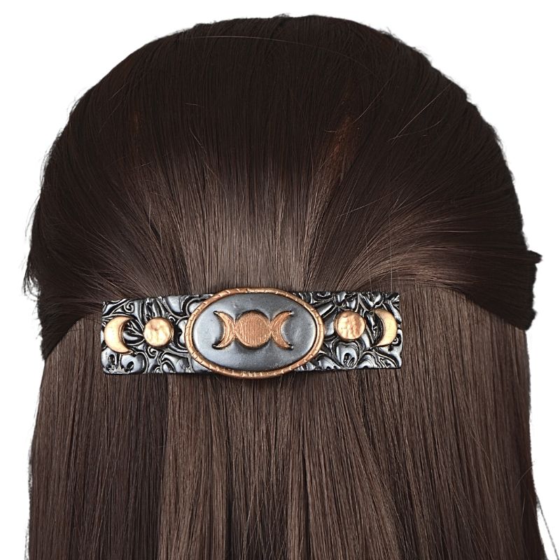 triple deity hair clip on model