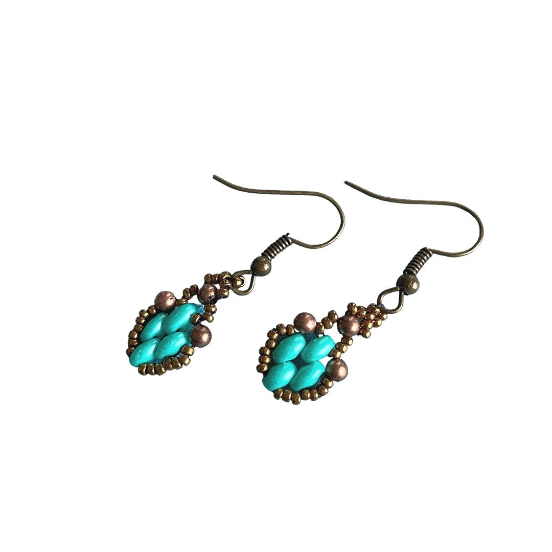 Victorian Style Drop Earrings - 5 Color Options